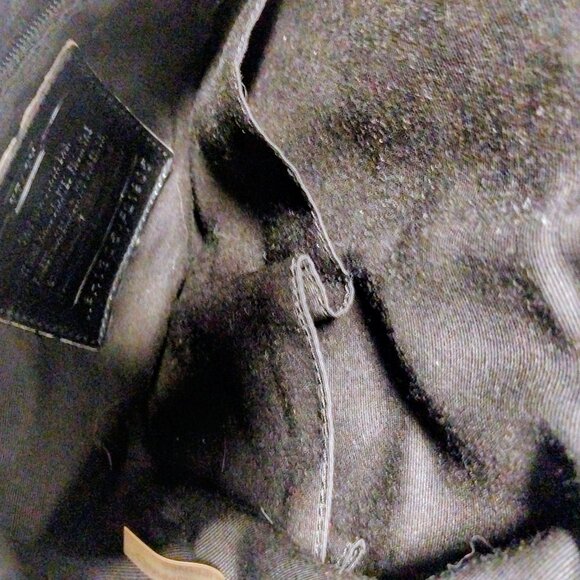 COACH BAG BLACK/TAN SIGNATURE STRIPE SWINGPACK CROSSBODY HANDBAG - Picture 4 of 8